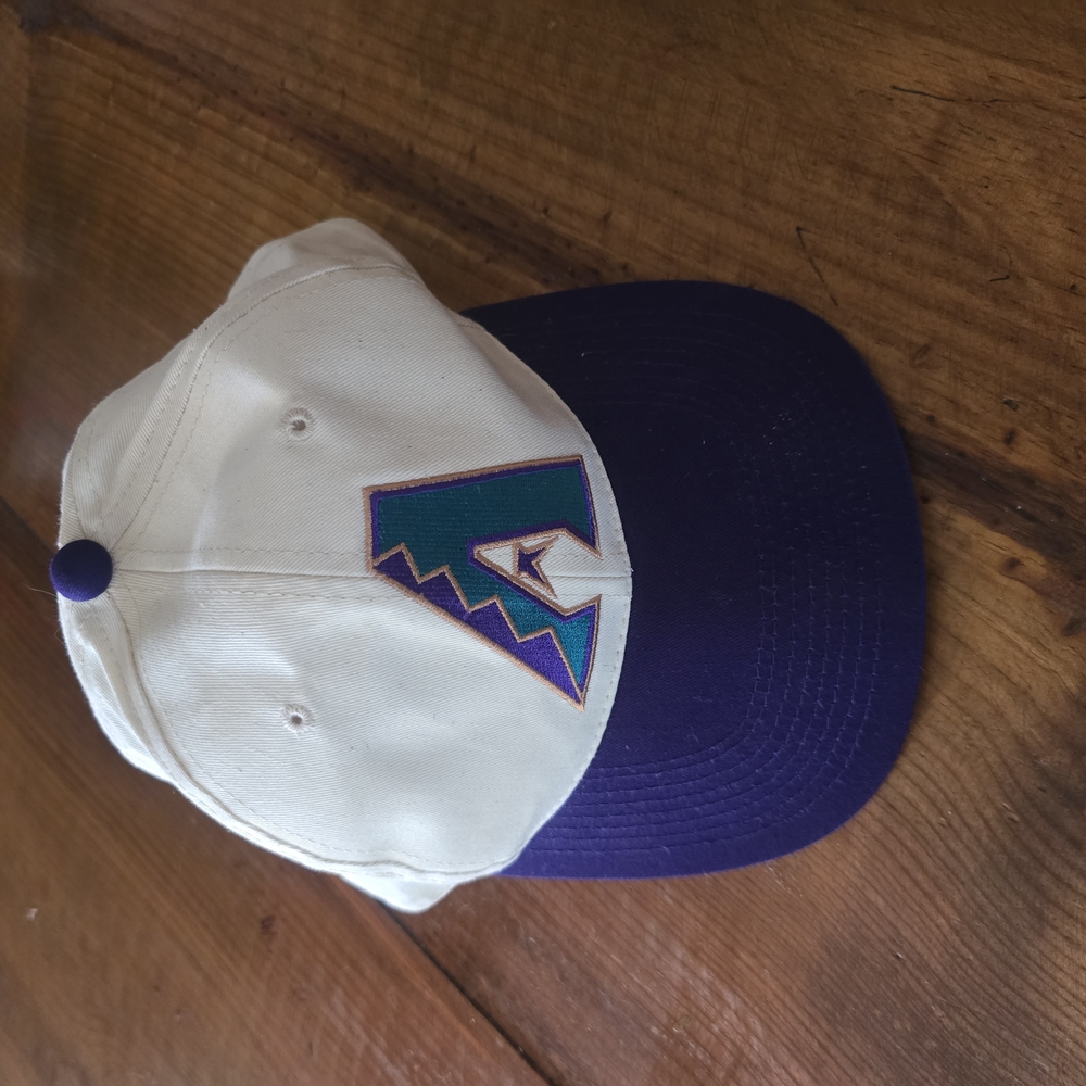 White and Purple Baseball Cap